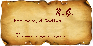 Markschejd Godiva névjegykártya